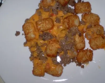 Beef And Onion Tater Tot Casserole