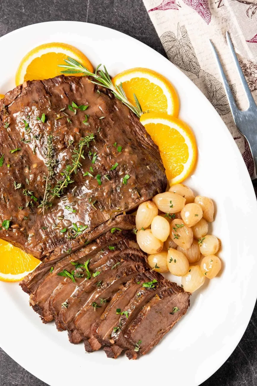 Beef Brisket With Burgundy Orange Sauce