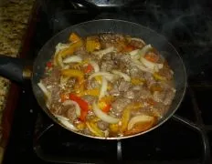 Beef Chuck Steak W/Onions & Peppers