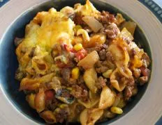 Beef &Amp; Corn Noodle Casserole