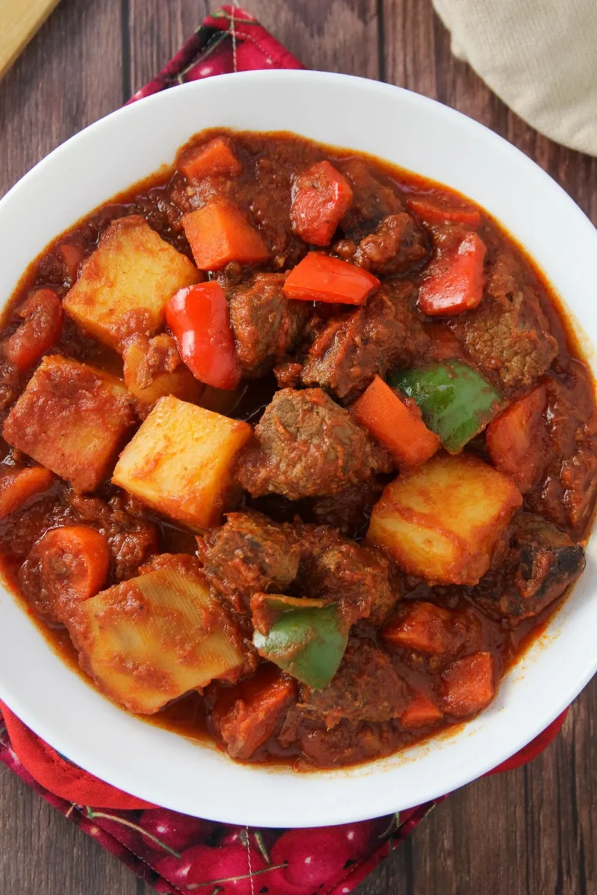 Beef Cubes, Pineapple Cubes, Carrots And