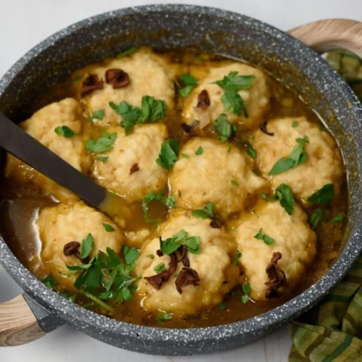 Beef Mushroom Dumpling Soup