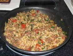 Beef &Amp; Orzo Mediterranean Style