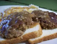 Beef Patties In Onion Gravy