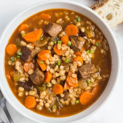 Beef Soup With Barley