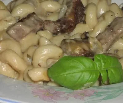 Beef Tip With Mushroom Noodle