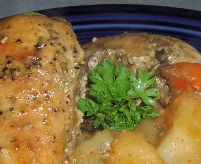 Beer-Braised Rabbit Or Chicken For The