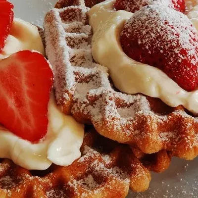 Belgian Waffles Texas Style