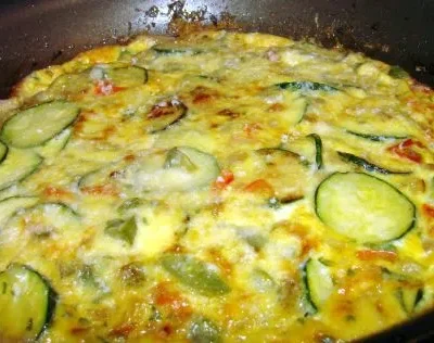 Bell Pepper And Zucchini Frittata