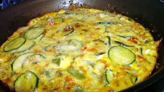 Bell Pepper And Zucchini Frittata