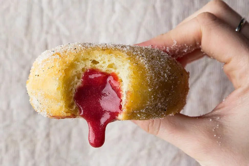 Berry Filled Doughnuts