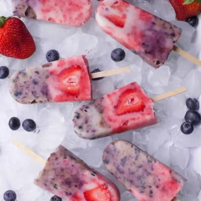 Berry Yogurt Popsicles