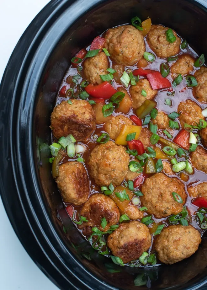 Best Ever Sweet & Sour Chicken Meatballs