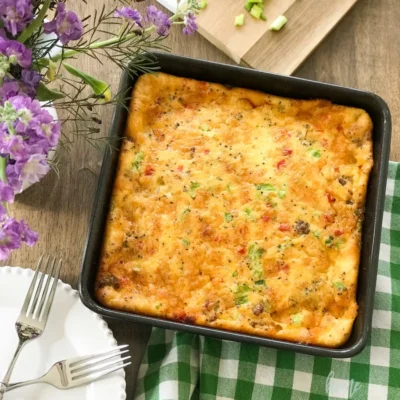 Beths Egg Sausate Souffle Casserole