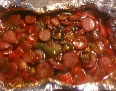 Big Ol Mess Smoked Sausage In Spicy Sweet