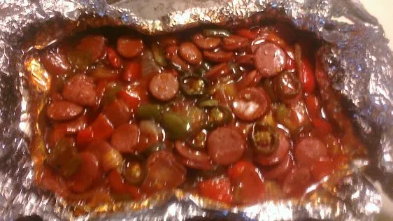 Big Ol Mess Smoked Sausage In Spicy Sweet