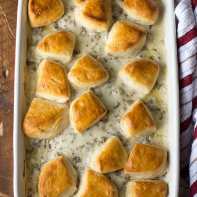 Biscuits &Amp; Gravy Breakfast Casserole