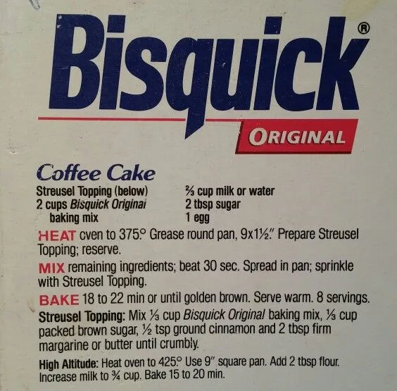 Bisquick Coffee Cake