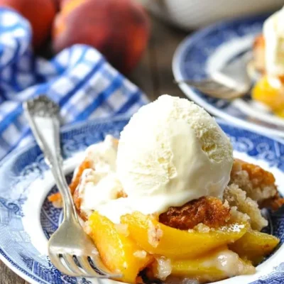 Bisquick Peach Cobbler