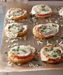 Bite Size Tomato And Mozzarella Tarts