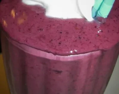 Black And Blue And Raspberry Smoothie