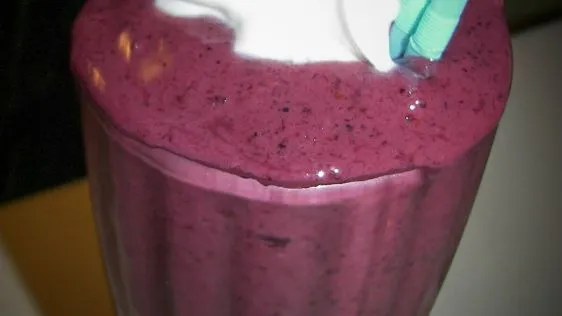 Black And Blue And Raspberry Smoothie