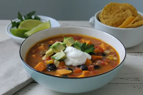 Black Bean And Sweet Potato Soup