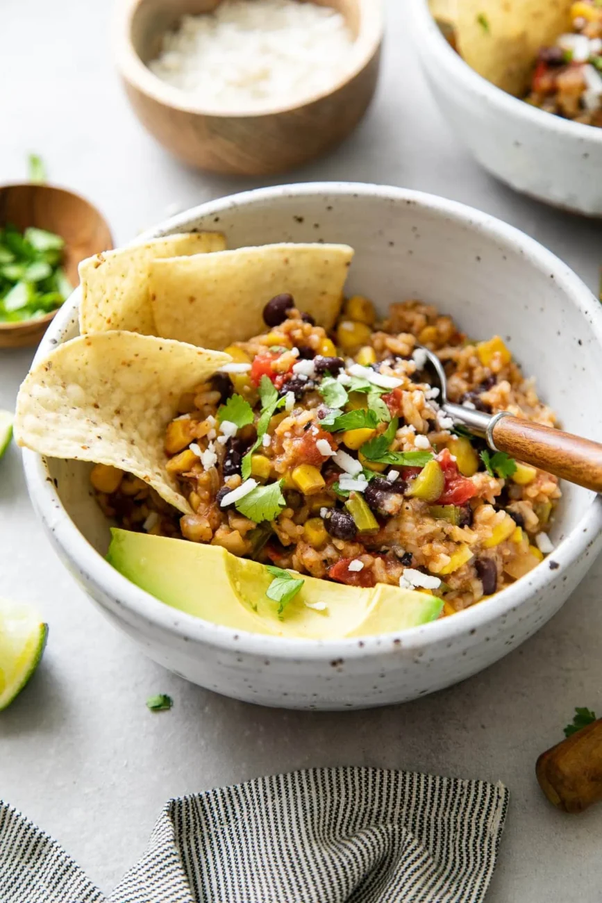 Black Bean & Rice Enchiladas Inexpensive