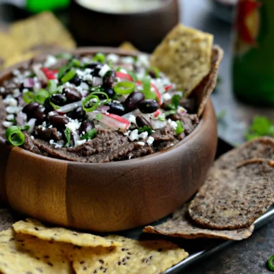 Black Bean Spread / Dip With Lime And