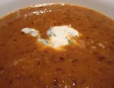 Black Bean- Tomato Soup With Cilantro