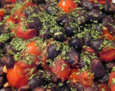 Black Beans And Tomatoes -Hot And Spicy