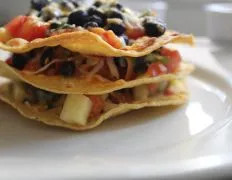 Black Beans Corn Tostada With Mango Salsa