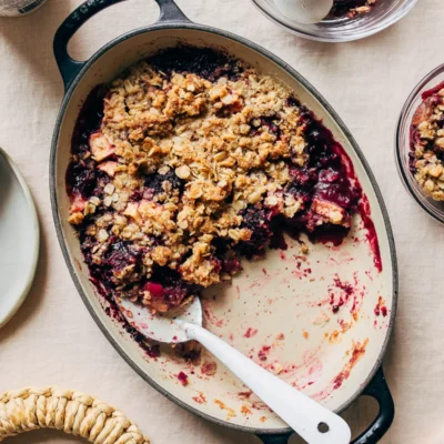 Blackberry And Apple Crisp