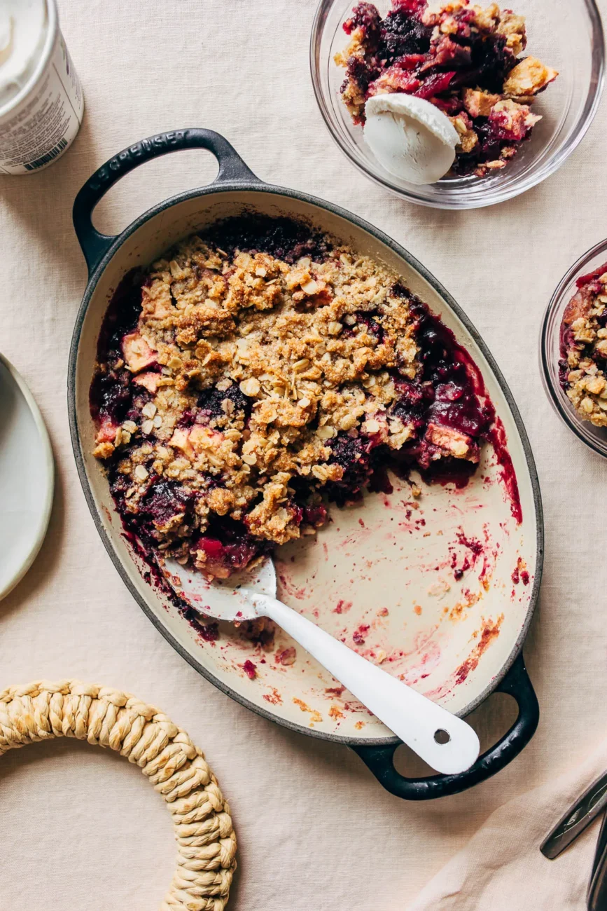 Blackberry And Apple Crisp