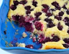 Blackberry Cobbler Cake