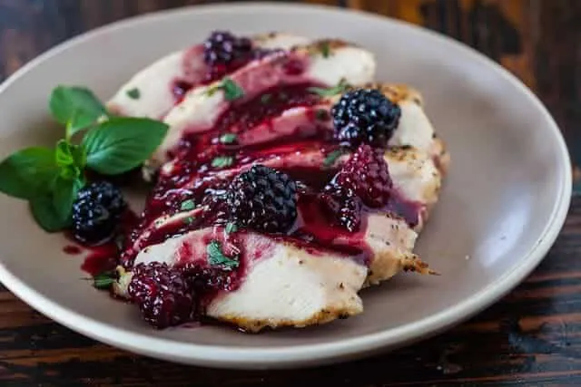 Blackberry Glazed Wings With Dipping