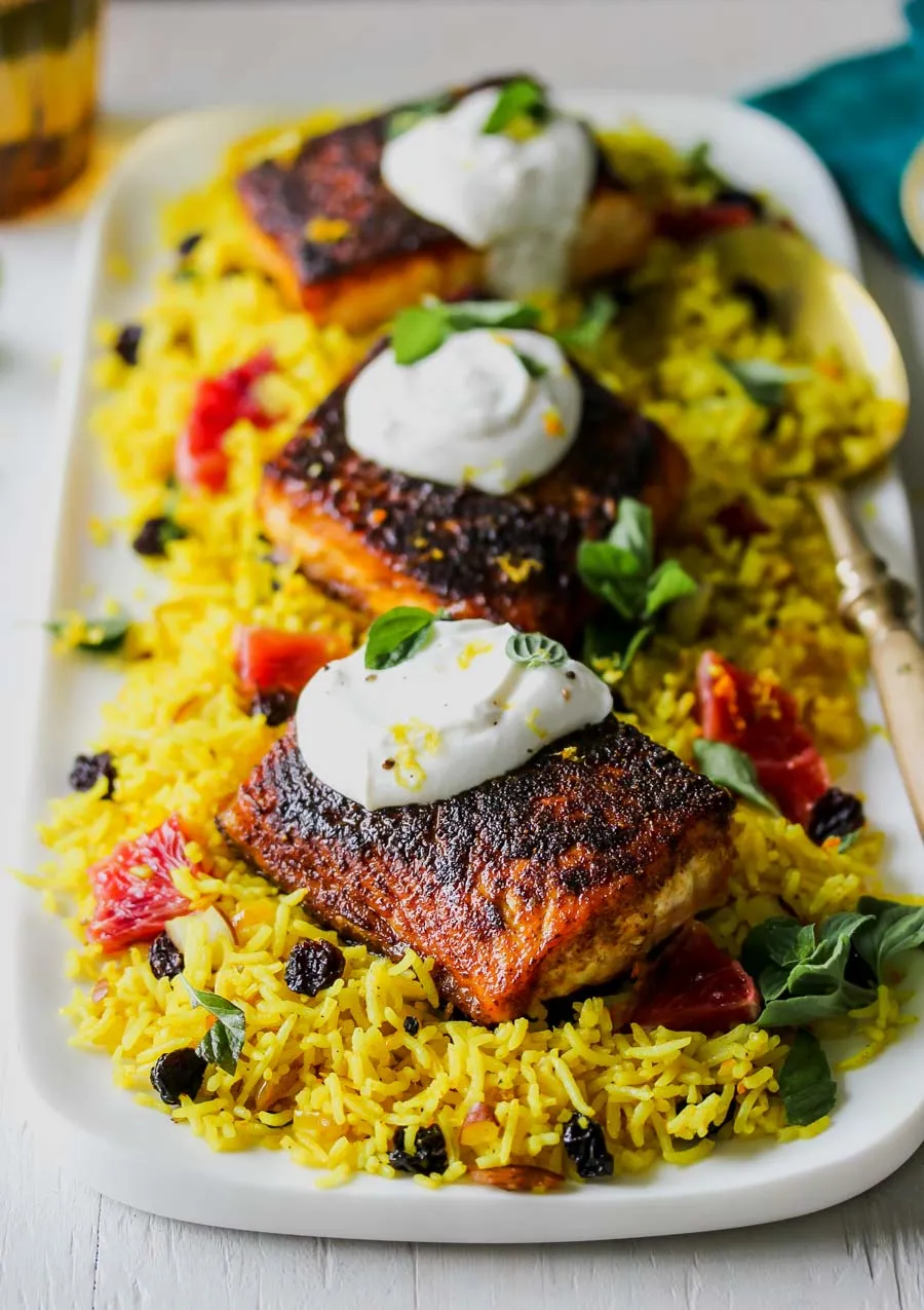 Blackened Indian Salmon