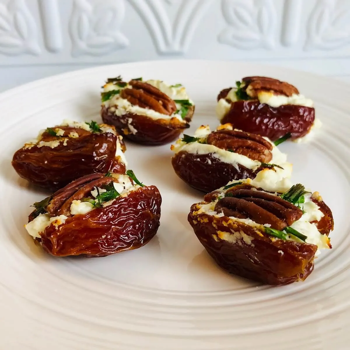 Blue Cheese And Pecan Stuffed Dates