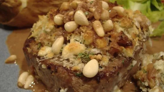 Blue Cheese Crusted Filet Mignon