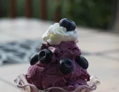 Blueberries And Cream Ice Cream