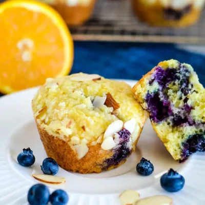 Blueberries And Orange Muffins