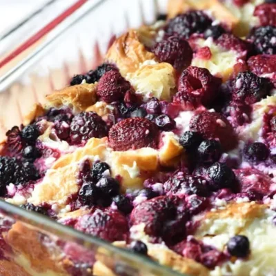 Blueberries Or Raspberries With Cream