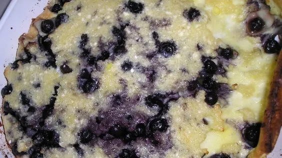 Blueberry And Cream Cheese Dutch Baby