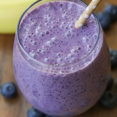 Blueberry And Flax Milkshake