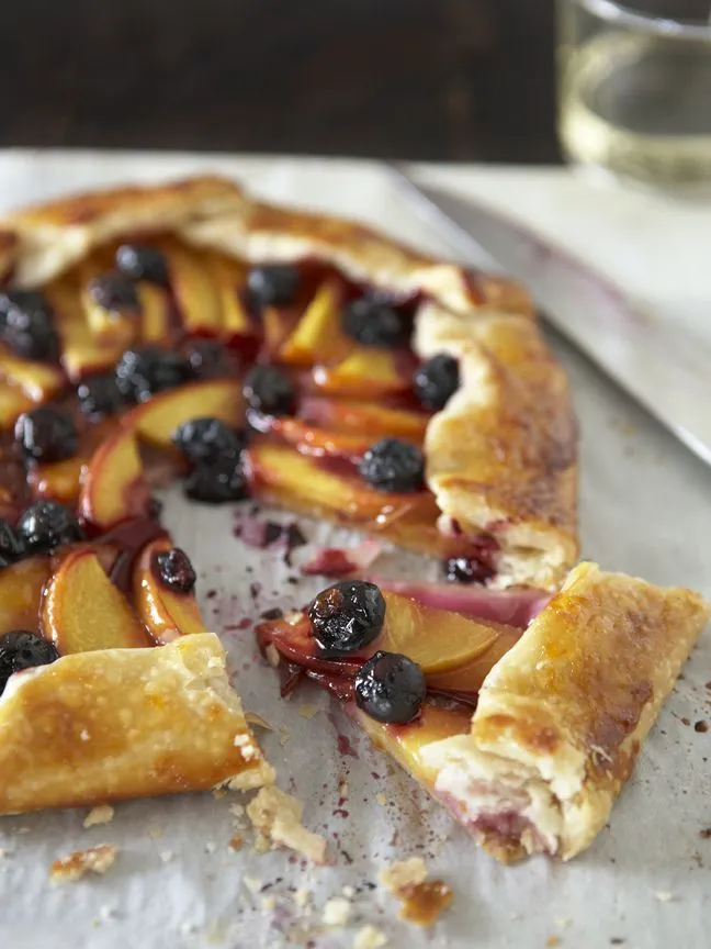 Blueberry And Peach Galette