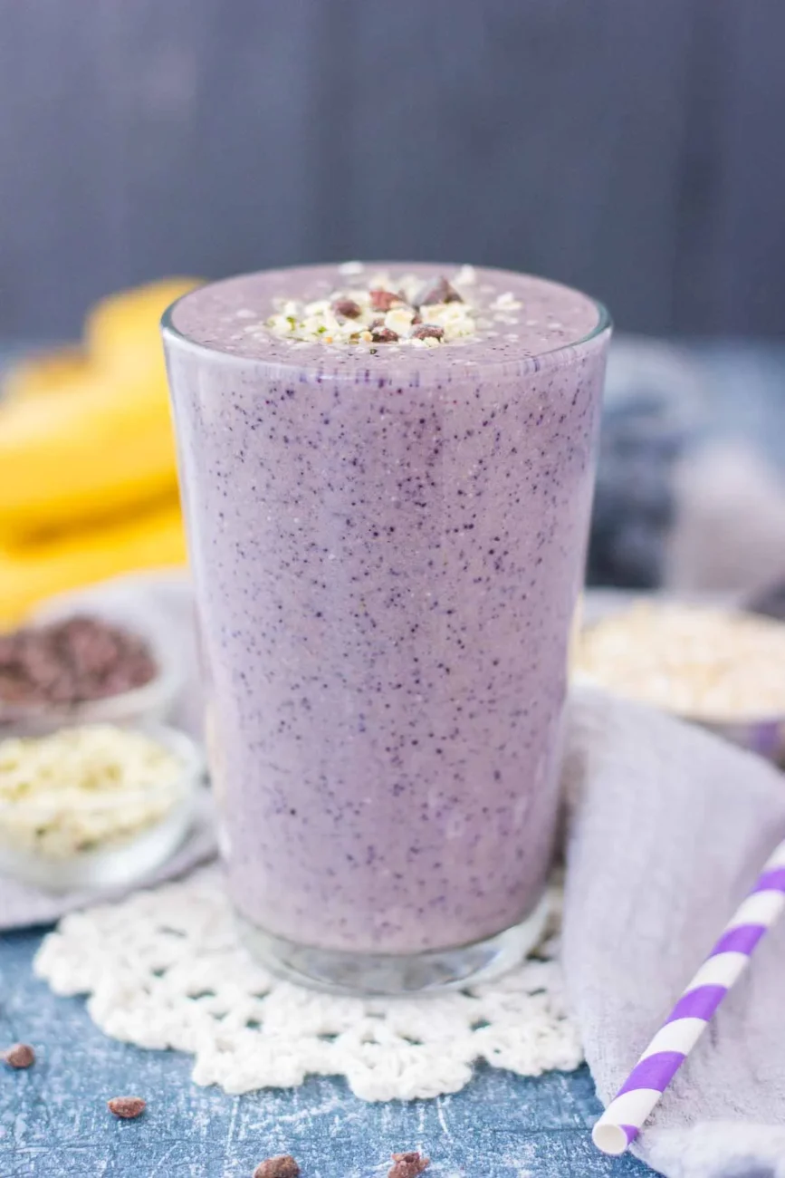 Blueberry Banana Oatmeal Smoothie