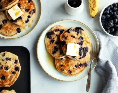 Blueberry Banana Pancakes