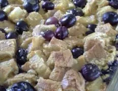 Blueberry Breakfast Bread Pudding