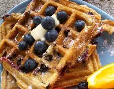 Blueberry Buttermilk Waffles