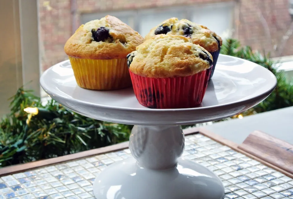 Blueberry Cottage Cheese Muffins